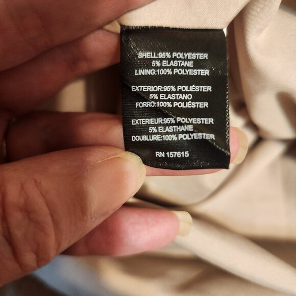 Tahari Seamed Tie Waist A-Line Dress NWT Tan Size 2 - Picture 9 of 11